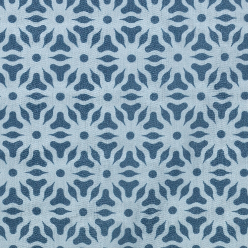 Swafing Baumwolle - Abstrakte Blüten - Hellblau